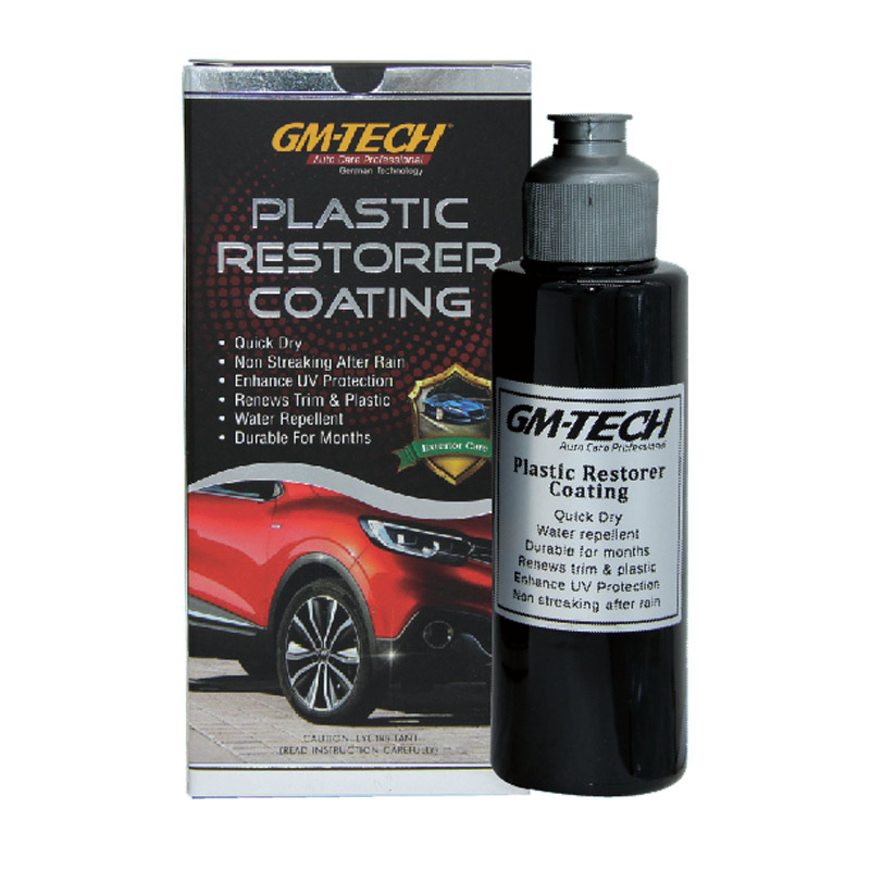GM-TECH PLASTIC RESTORER COATING ( BLACK / GREY / CLEAR )